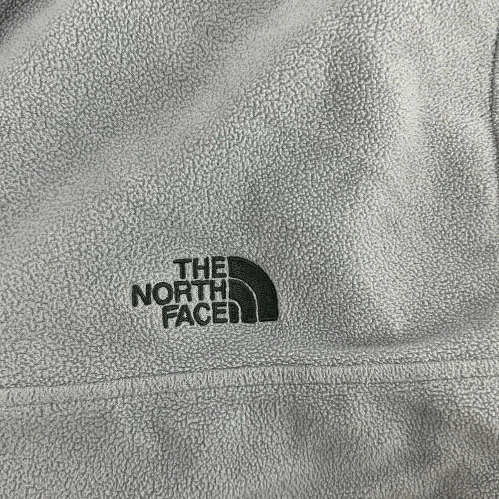 The North Face Sweater Mid Layer Fleece Pullover 1/4 T Snap Button Mens 2XL Grey